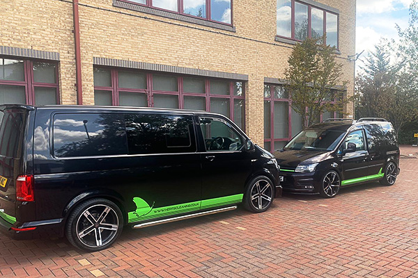 Image of Herts Cleaning and Maintenance Services branded vehicles